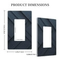 thumbnail image 2 of Dark Black Pattern Light Switch Cover Decorative Switch Plates and Outlet Covers Wall Plates for Electrical Kitchen Home Office Art Decor, 2 of 5