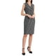 thumbnail image 4 of Vestido de tweed sin mangas para mujer INSPIRE CHIC 2025 Verano Oficina Trabajo Escote en V Vestidos Bodycon Lápiz XL Negro, 4 of 5