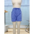 thumbnail image 3 of Omen Casual Shorts Drawstring Comfy Elastic Waist Shorts Summer Pull on Short with Pockets Royal Blue XL, 3 of 8