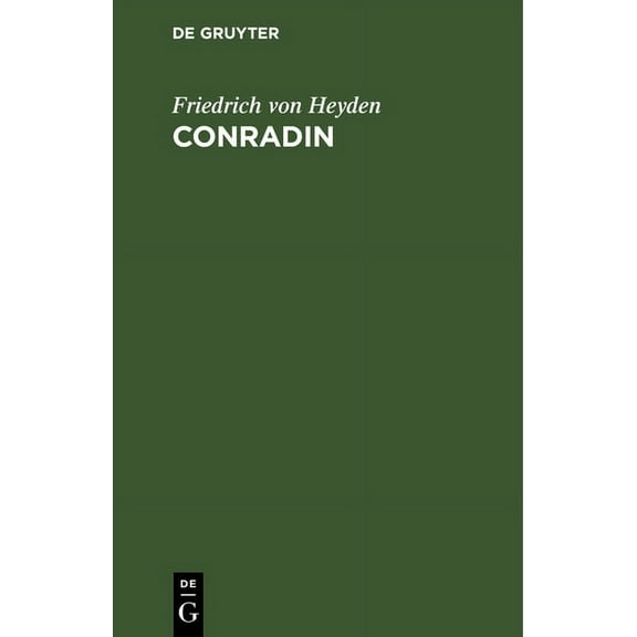Conradin: Trauerspiel, (Hardcover)