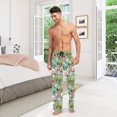 thumbnail image 6 of FORMRS Mens Pajama Pants with Pockets Cotton Sleepwear Lounge Bottoms Sizes S-2XL, Green Cartoon Trucks Pattern, 6 of 7