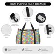 thumbnail image 4 of Balery Colorful Easter eggs Bolsa de Gimnasio para Mujeres, Bolsa de Viaje con Bolsillo Húmedo, Bolsa de Fin de Semana para Mujeres, Bolsa de Viaje Resistente al Agua, 4 of 7