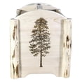 thumbnail image 3 of Montana Woodworks MWMAGLZPINE Montana Collection Magazine Rack with Laser Engraved Pine Design, 3 of 5