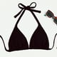 thumbnail image 5 of Prolriy Bikini Top Triángulo Bolso Talla Grande Bikini de Playa Traje de Baño Grande Sin Espalda para Mujer Sujetadores de Baño para Mujer Negro XL, 5 of 7
