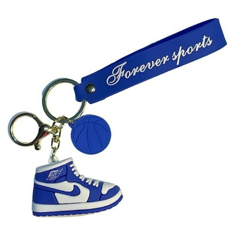 Nike Sport Sneaker Shoe Keychain Mini, Blue, Cool Cute Bag