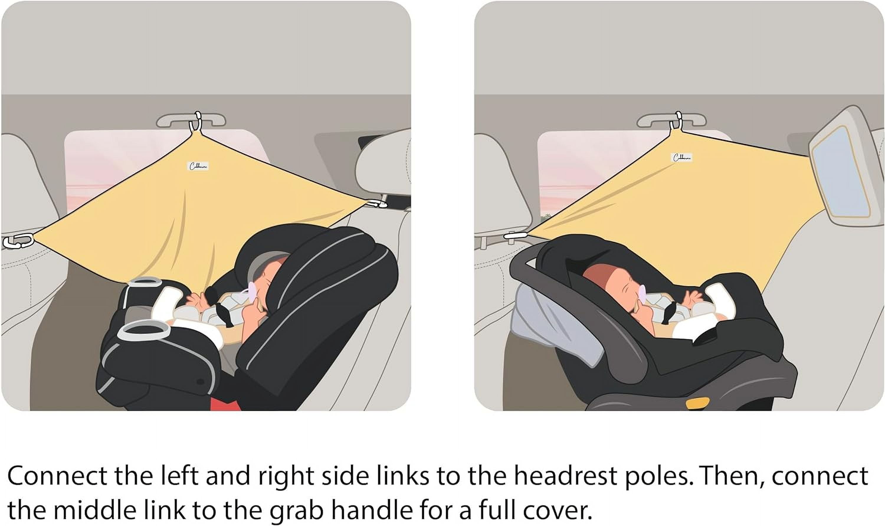 Cubberme Nursing Cover, Car Seat Cover, Car Window Shade