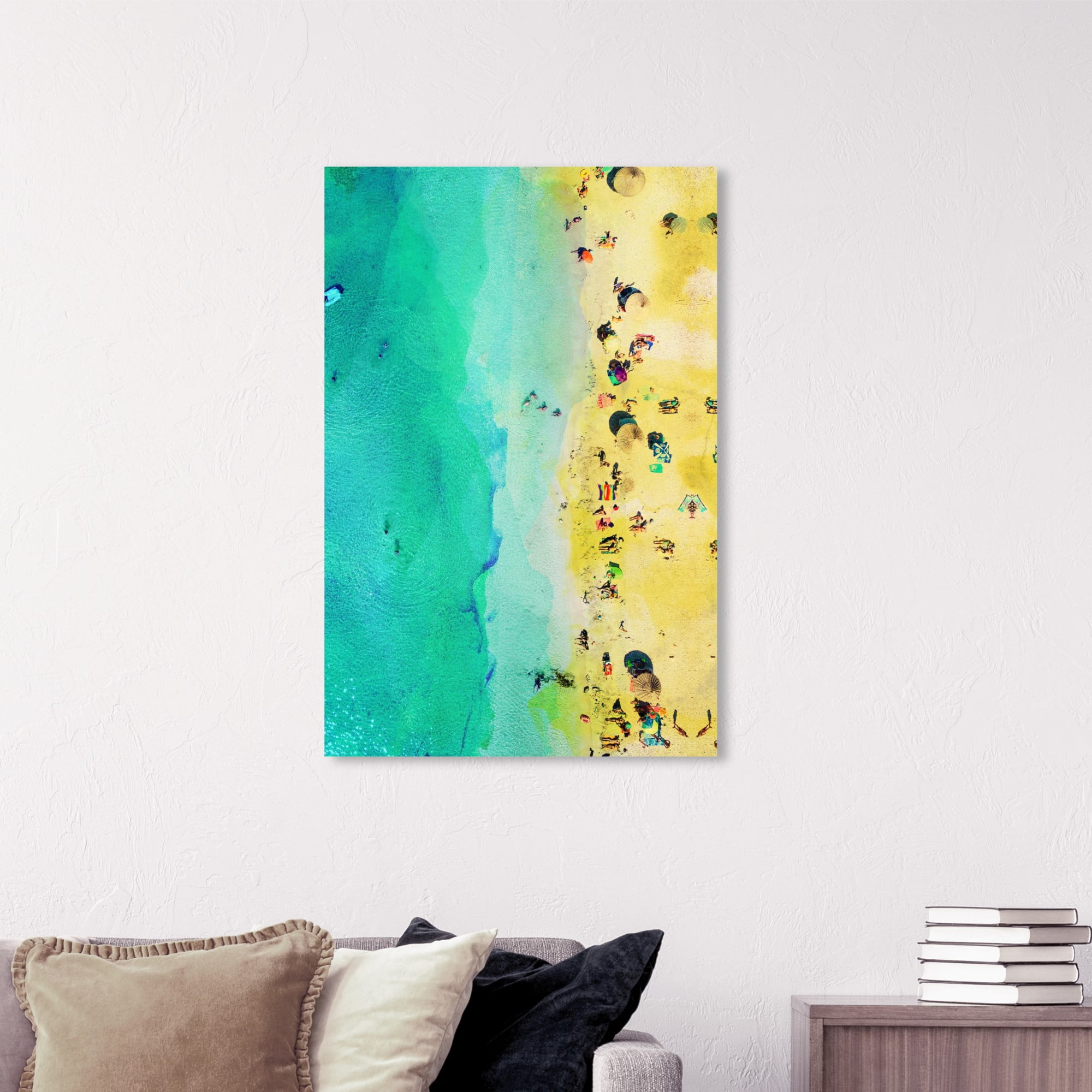 Wynwood Studio 'Italian Summer Sun' Nautical and Coastal Wall Art Canvas Print - Blue, Yellow, 20" x 30"
