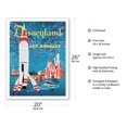 thumbnail image 2 of Disneyland Los Angeles - Tomorrowland - Vintage Travel Poster by David Klein c.1955 - Fine Art Matte Paper Print (Unframed) 20x26in, 2 of 4
