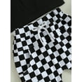 thumbnail image 6 of Wassery Toddler Baby Boy Summer Clothes Infant Checkerboard Short Sleeve T-Shirt Plaid Shorts Set 2PCS Checkered Outfit 0-3T, 6 of 9