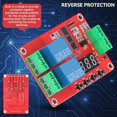 thumbnail image 3 of Time Delay Relay Module, DC 12V Timer Relay Programmable Delay Relay Module with LED Display, 2-Channel Timer Switch Self Lock Cycle Delay Controller Board for Smart Home, Automatic Control, 3 of 7