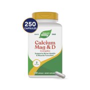 Natures Way Calcium Magnesium & Vitamin D Complex Capsules, Healthy Bones & Teeth*, Unisex, 250ct