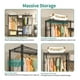 thumbnail image 4 of Perchero Armable Ropa Organizador Closet Hogar Ganchos, Tubo Grueso +3mm 200KG, Rack para Ropa para Vestidor (Negro), 4 of 7