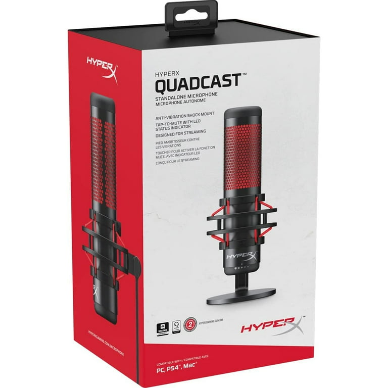 HyperX QuadCast USB Condenser Microphone 4P5P6AA B&H Photo Video