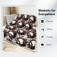 thumbnail image 3 of Football Blanket for Boys, Cozy Soft Throw Blankets, Cool Orange Flannel Throw Gifts for Couch Sofa, 40x50 Inches, 3 of 5