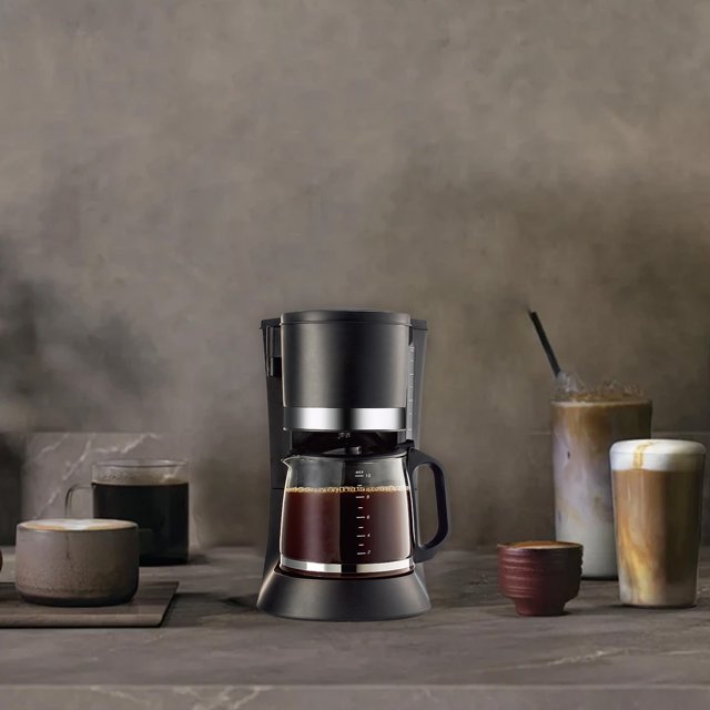 RKSTN Plastic Coffee Maker Drip Coffee Maker Home Automatic Integrated Small Coffee Maker Office Mocha Coffee Pot Kitchen Gadgets