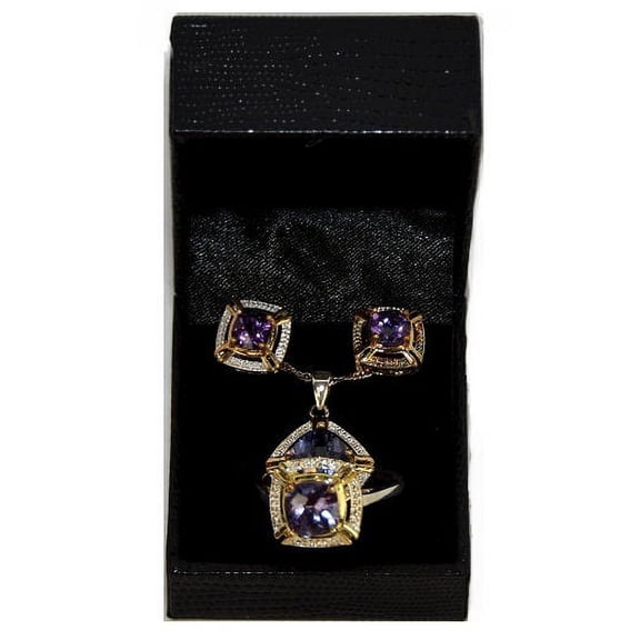 Lot of 67 Sets of Women's Created Alexandrite Pendant, Earrings & Ring # 10