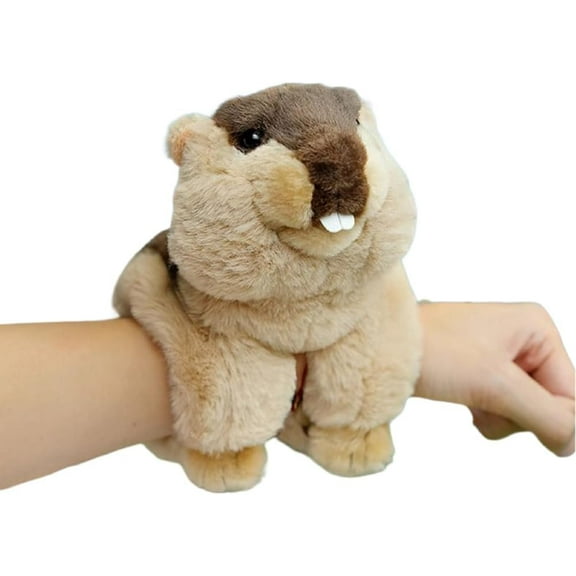 Himalayan Marmot Stuffed Animal Plush Toy, Himalayan Marmot Plush Slap Bracelet, Groundhog Plushies