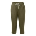 thumbnail image 5 of Bibifish Womens pants plus sized Elastic Waist Sports Pants Loose Fit with Pocket Stretch fit Breathable Workout Active Daily Pants, 5 of 5