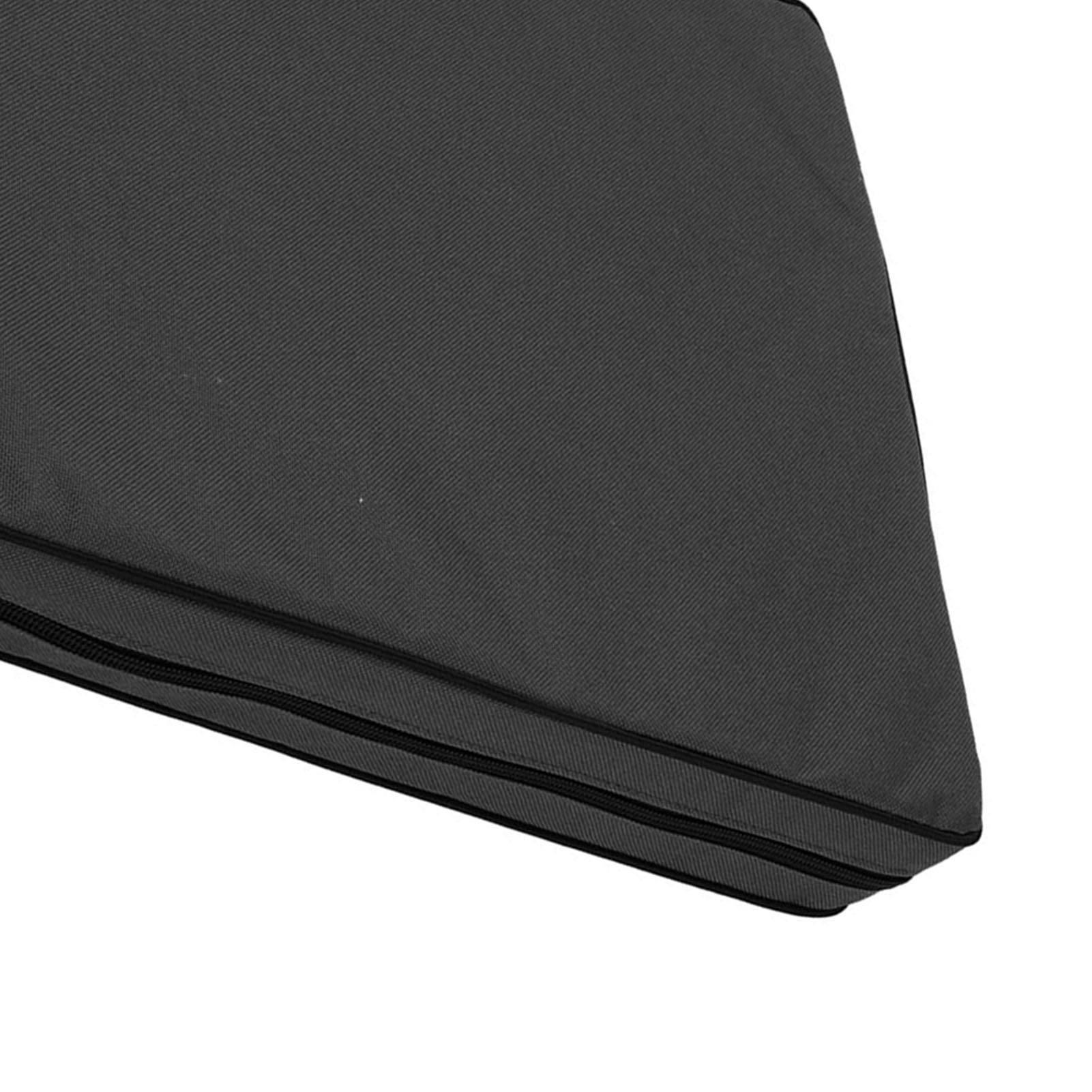 Suodoka Stadium Cushion Water Proof Bleacher Cushion Comfortable Portable Stadium Pad with Oxford Cloth for Kayaking Canoe Outdoor and Camping Black 16.54 inches / 42 cm