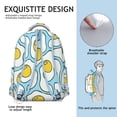 thumbnail image 5 of Egg-Themed Commuter Backpack - Trendy College Bookbag, Lightweight Laptop Bag for School, Spacious Egg Print Design for Students & Professionals, 5 of 6