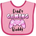 thumbnail image 3 of Inktastic Dad's Gaming Buddy- Pink Controller Boys or Girls Baby Bib, 3 of 4