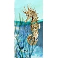 thumbnail image 2 of Robinson, Carol 18x32 Black Ornate Wood Framed with Double Matting Museum Art Print Titled - Delray Seahorse II, 2 of 4