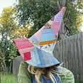 thumbnail image 2 of Jollup Halloween Witch Hat Vintage Cottagecore Style, Handmade Quilt Witch Hat, Renaissance Costume Witchy Vibes, 2 of 7