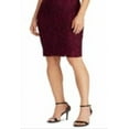 thumbnail image 3 of Ralph Lauren Women's Cape Overlay Lace Dress Wine Size 10, 3 of 3