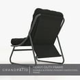 thumbnail image 4 of Grand Patio 4 Pieces Patio Conversation Set with Thick Mesh Sling Cushion and Coffee Table, Charcoal Grey, 4 of 9