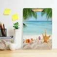 thumbnail image 6 of GZHJMY Tropical Beach Clipboard,Standard A4 Letter Size Hardboard Office Clipboards with Low Profile Clip for Classrooms, Offices,Students-Gold Clip92 Whiteboard Clipboards, 6 of 7