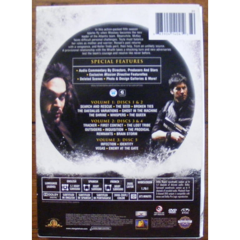 スタートレック アトランティス シーズン5 DVD-BOX MGM Stargate Atlantis: Complete Fifth Season DVD, Sci-Fi