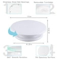 thumbnail image 2 of 120 Pcs Cake Decorating Supplies Kit with Cake Turntable, 1 360° Rotating Cake Stand, 12 Numbered Icing Piping Tips, 100 Disposable Icing Bags, 2 Spatulas, 3 Icing Smoother Scrapers, 2 of 6