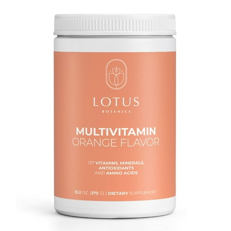 Lotus Botanics Orange Multivitamin for Men and Women | Antioxidants, Amino Acids, Vitamins & Minerals | Supports a Healthy Immune System