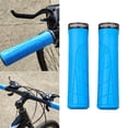 thumbnail image 6 of 2 Pieces Handlebar Grips Slip Tpr Rubber handheld grip for BMX Cycling Folding Bike Scooter Mountain Bike , Light blue, 6 of 9