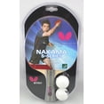thumbnail image 4 of Butterfly Nakama S-10 Table Tennis Racket â€“ ITTF Approved Ping Pong Paddle â€“ Wakaba Table Tennis Rubber and Thick Sponge Layer Ping Pong Racket â€“ 2 Ping Pong Balls Included, 4 of 10