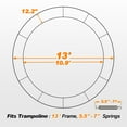 thumbnail image 3 of ExacMe Thicker Trampoline Pad with Opening, Replacement Spring Cover Safety Pads with Storage Bag, Gray 6181-P-GY, 3 of 8