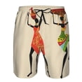 thumbnail image 3 of Balery African Women Traje de Baño Estilo Hawaiano para Hombre, Shorts de Secado Rápido con Bolsillos-3X-Large, 3 of 6