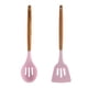 thumbnail image 1 of Utensilios de cocina del silicón de la cocina, sistema del utensilio de cocina de 2 piezas, utensilios de cocina de madera fáciles de limpiar, 1 of 5