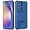 Blue for Samsung Galaxy A54 5G, variant on for Samsung Galaxy A54 5G Phone Case with Tempered Glass Screen Protector Slide Camera Lens Kickstand Military-Grade Bumpers  Shockproof Protective Cover for Women Men Girls Blue