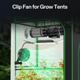 thumbnail image 2 of VIVOSUN AeroWave E6 Gen2, Grow Tent Clip Fan 6”, EC Motor, Smart Control, Powerful Oscillating Fan, Local Timer, Weatherproof IP54, for Hydroponics Circulation Cooling, Black, 2 of 9