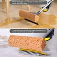 thumbnail image 2 of Sponge Mop Home Commercial Use Tile Floor Bathroom Garage Cleaning with Squeegee and Extendable Telescopic Long Handle 42-52 Inches Easily Dry Wringing, 2 of 7