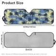 thumbnail image 6 of Binienty Tropical Palm Tree Car Windshield Sun Shade Cute Foldable Automotive Windshield Sunshades for Wrangler TJ JK JL1997-2024 & 2020-2025 Jeep Gladiator, Easy to Install, 6 of 7