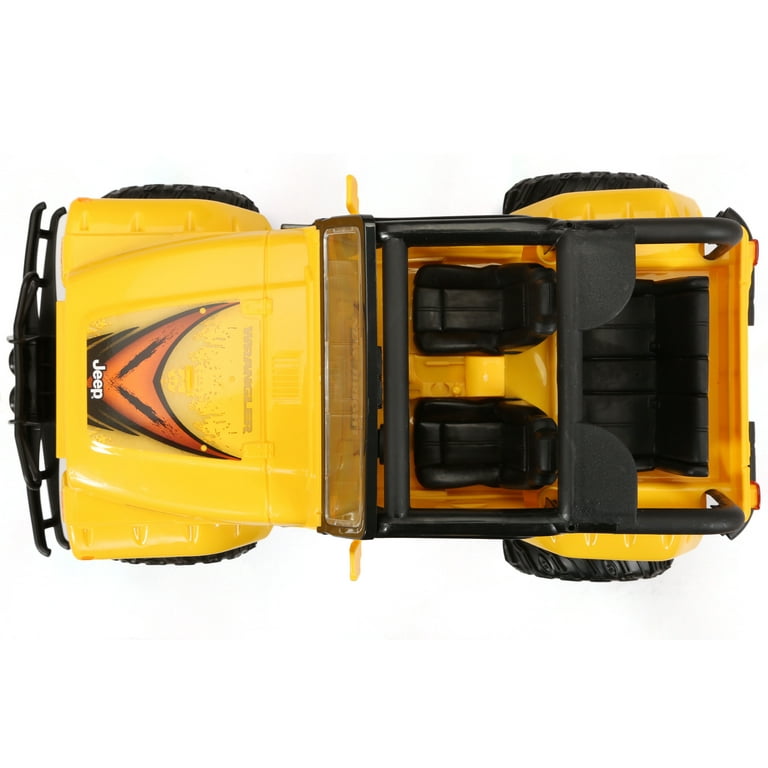 New Bright (1:10) Jeep 4-Door Battery Radio Control Yellow Truck