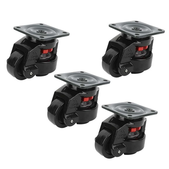 Convenient to Use Large Bearing Capacity Sturdy Long Service Life Leveling Caster, Leveling Caster Wheels, for Moving Work Tables Large Machine Movement