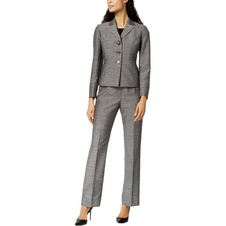 Pants Suite - Le Suit Womens Professional Office Wear Pant Suit Gray 10