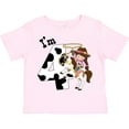 thumbnail image 3 of Inktastic I'm Four-cowgirl Riding Horse Birthday Girls Toddler T-Shirt, 3 of 5