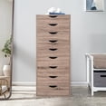 thumbnail image 5 of Vintage Oak Dresser with 9 Drawers, Vertical Chest of Drawers Wood Storage Cabinet for Bedroom Living Room, 5 of 7