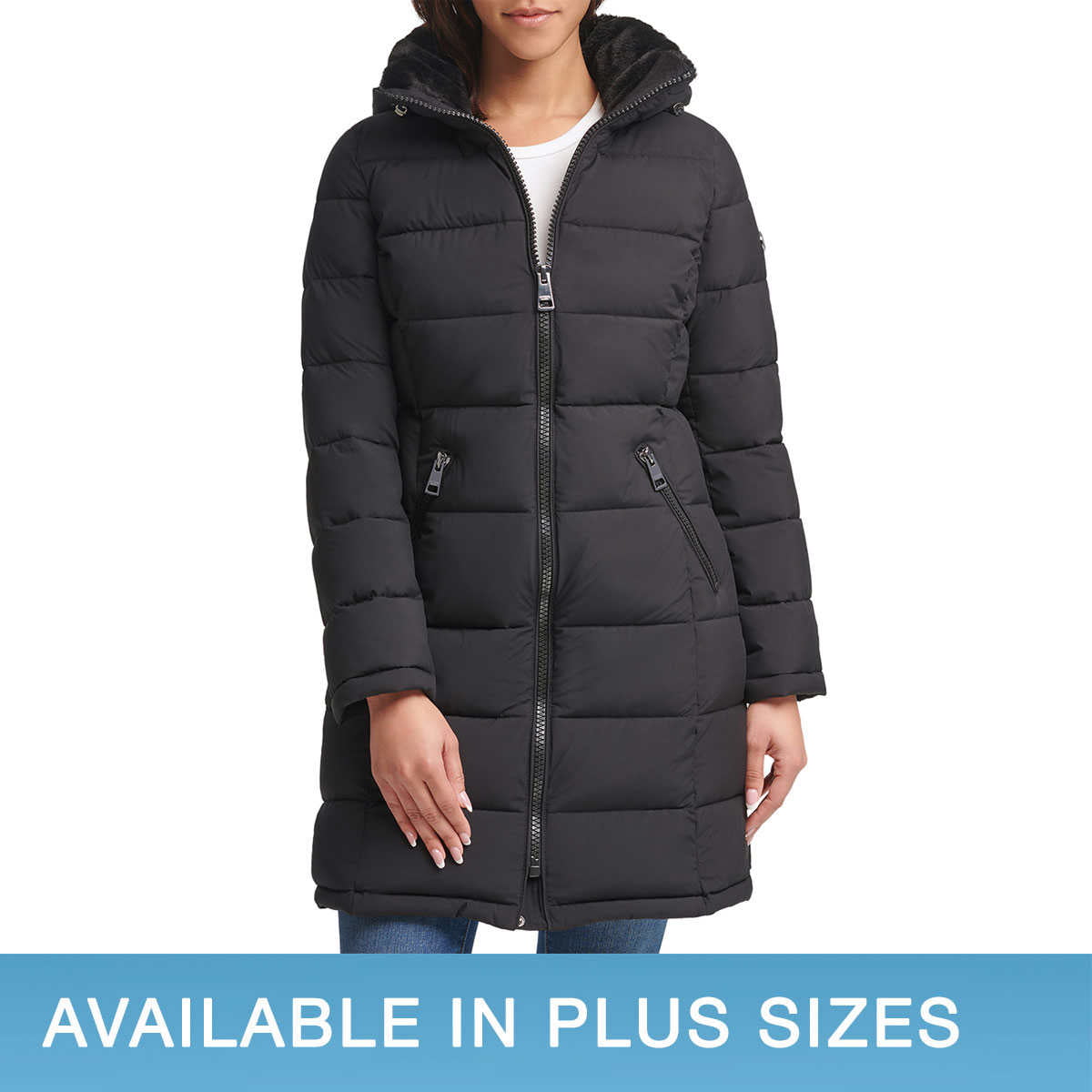 Andrew Marc Ladies' Water Resistant Long Stretch Jacket – Black, Medium -  Walmart.com