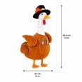 thumbnail image 7 of 23 Inch Thanksgiving Turkey Porch Goose Outfit Set, Fall Goose Costume with Dinnerware and Utensils for Porch Statue, Seasonal Decoration for Yard and Patio, 7 of 7