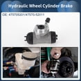 thumbnail image 3 of Unique Bargains Rear Left Brake Wheel Cylinder No.4757052011 Drum Brake Cylinder for Toyota Echo 2000-2005 Aluminum Alloy Black,Silver Tone 1 Pcs, 3 of 7